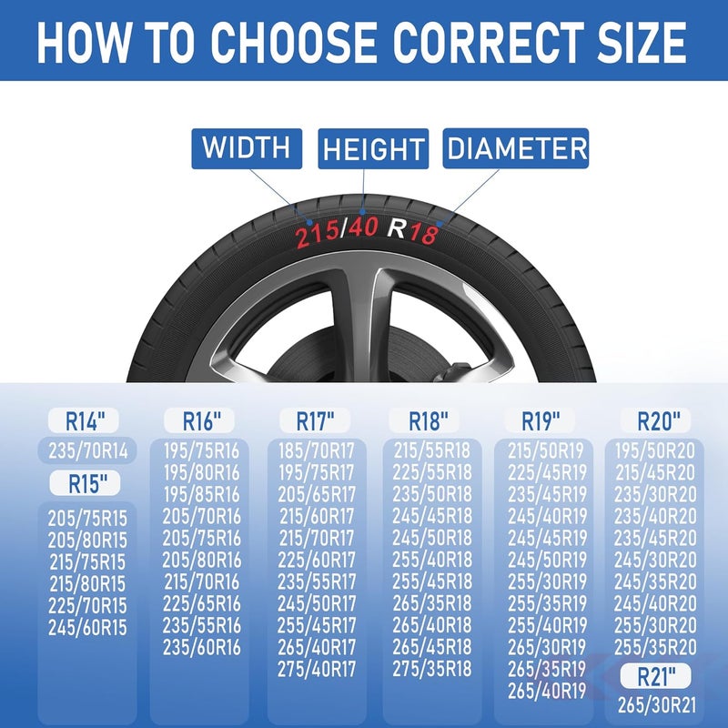 BasaltAuto Automotive Snow Socks for Tire Red XL Textile Snow Chains Fabric Car Chains, 2 Pairs of Gloves, Winter Accessories SUV Trucks Pickup Winter Emergency EN 16662-1:2020 Standard - Image 2